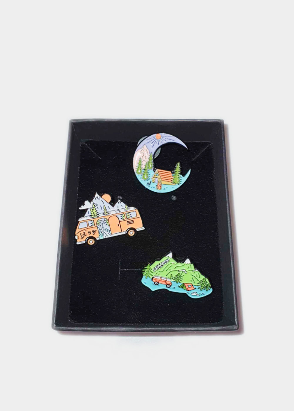 Camping Enamel Pins (3 Pack)