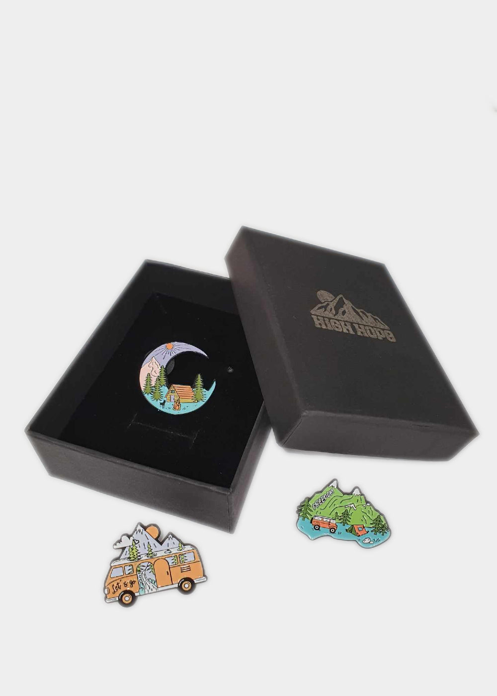 Camping Enamel Pins (3 Pack)