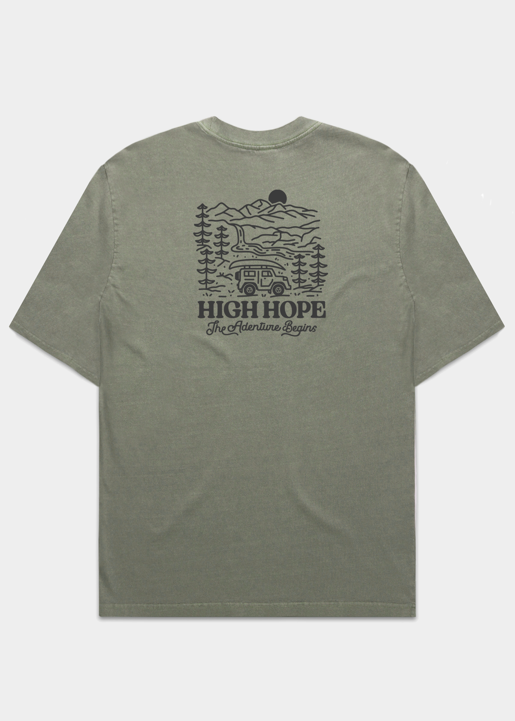 Adventure Begins Heavyweight T-shirt / Back Print