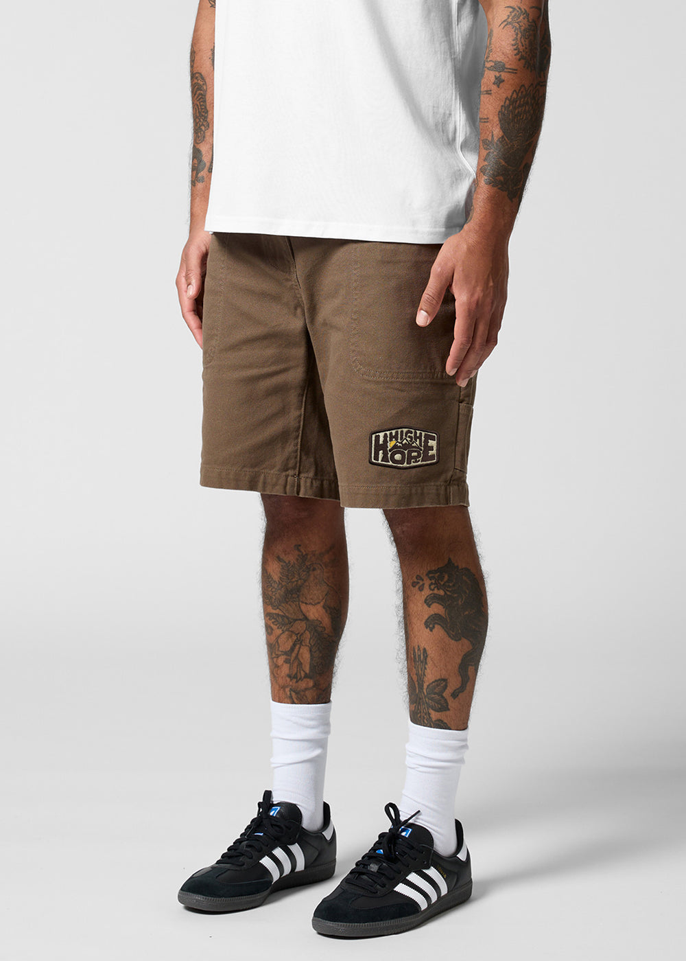 Badge Canvas Shorts