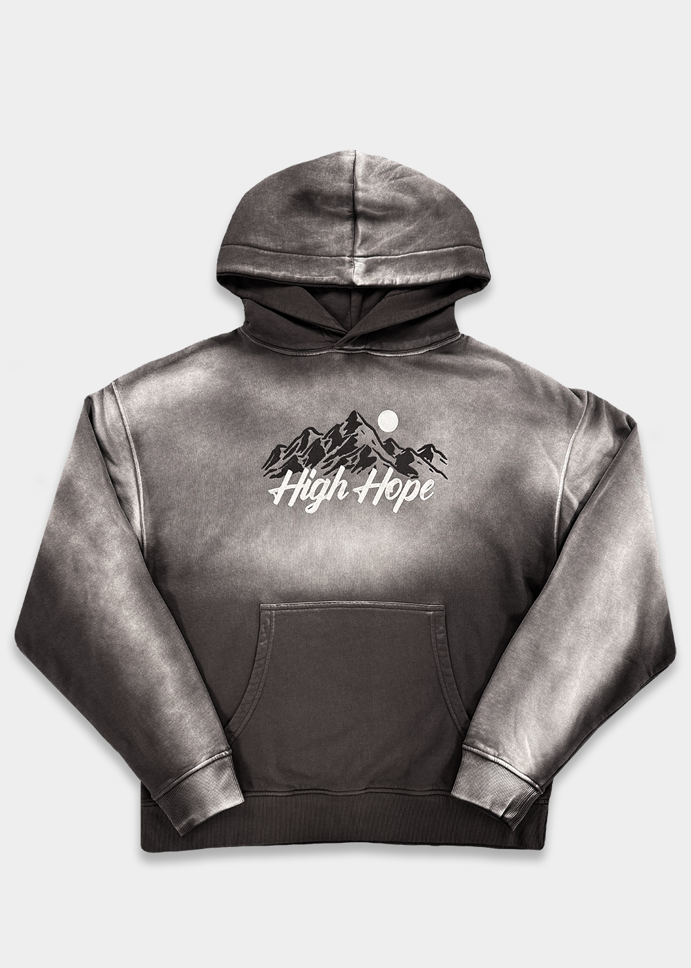 Shadow Dye Logo Hoodie / Embroidered