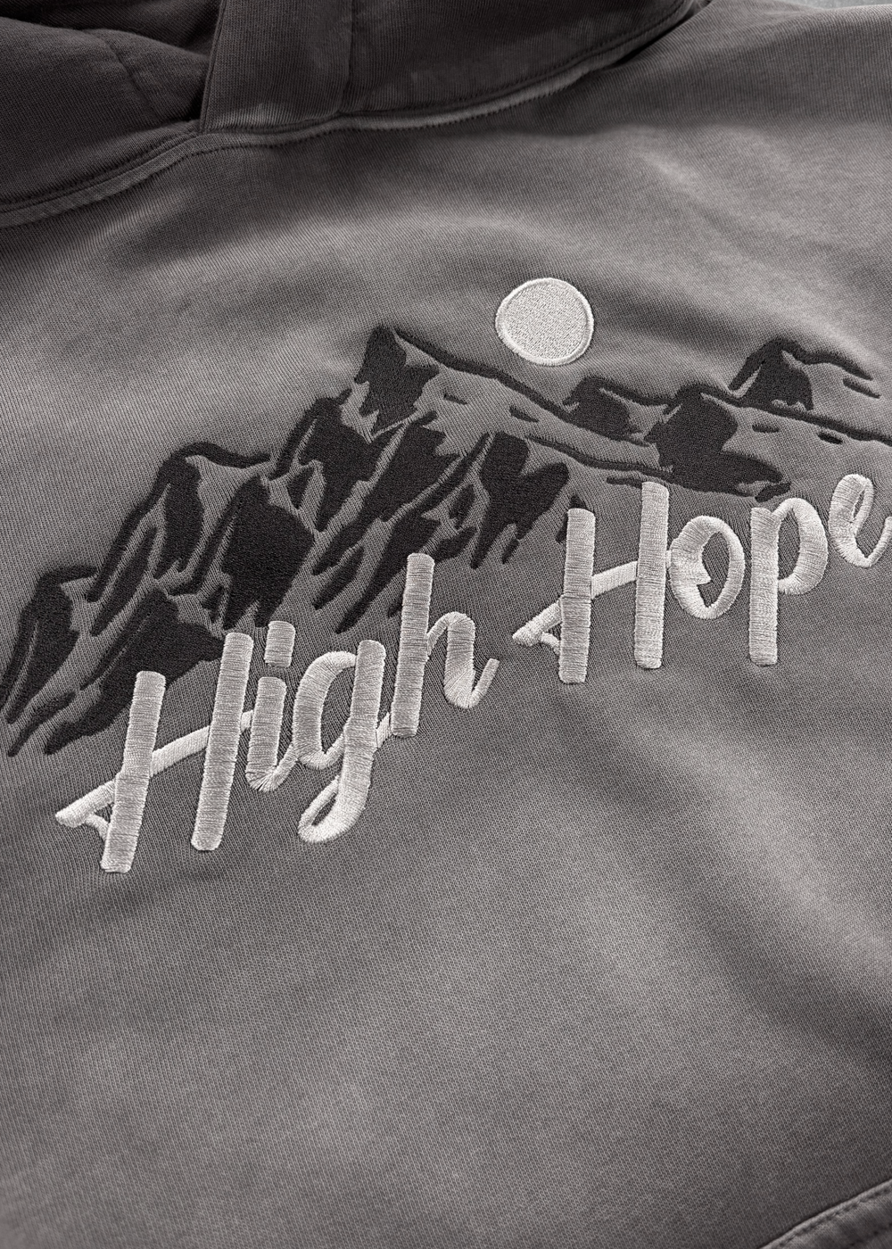 Shadow Dye Logo Hoodie / Embroidered