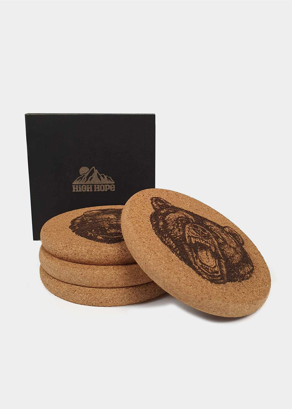 Roaring Animal Cork Coasters