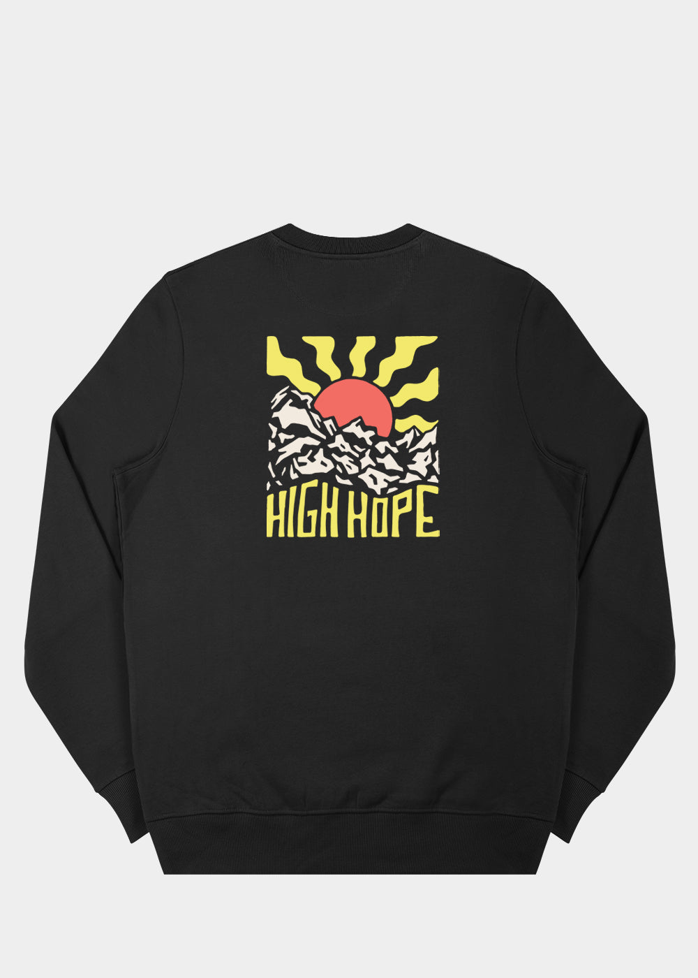 Craggy Cliff Sweatshirt / Back Print