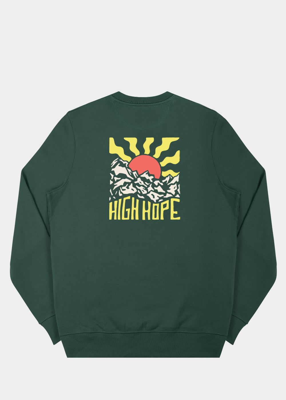 Craggy Cliff Sweatshirt / Back Print