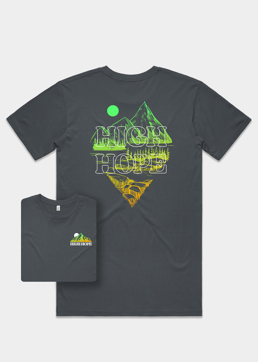 Gradient Peak T-shirt / Back Print