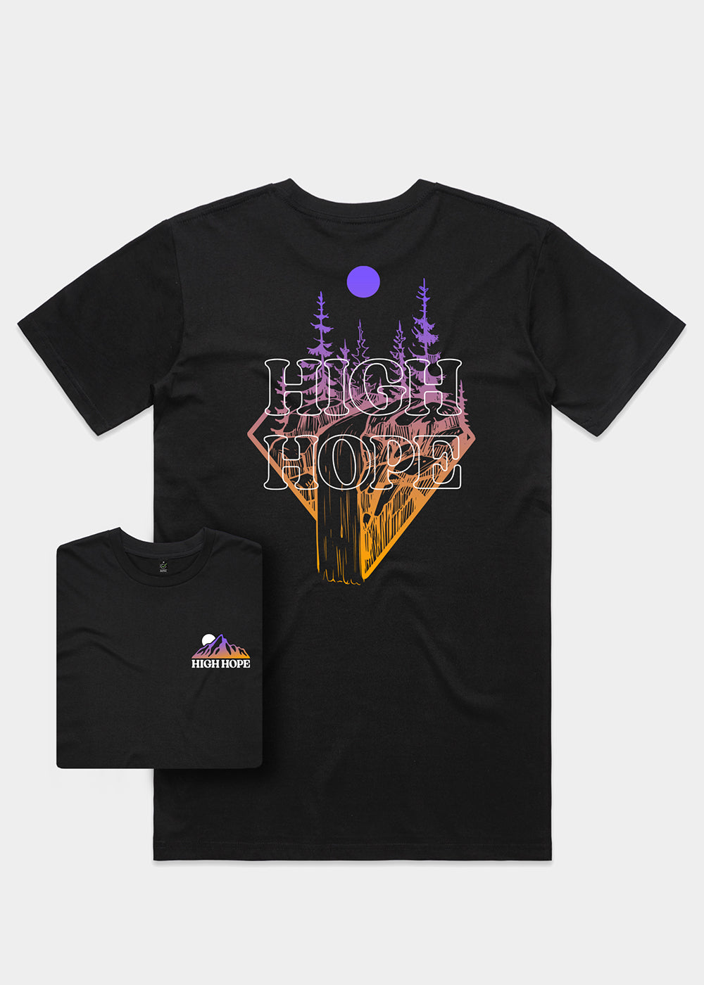 Gradient Stream T-shirt / Back Print