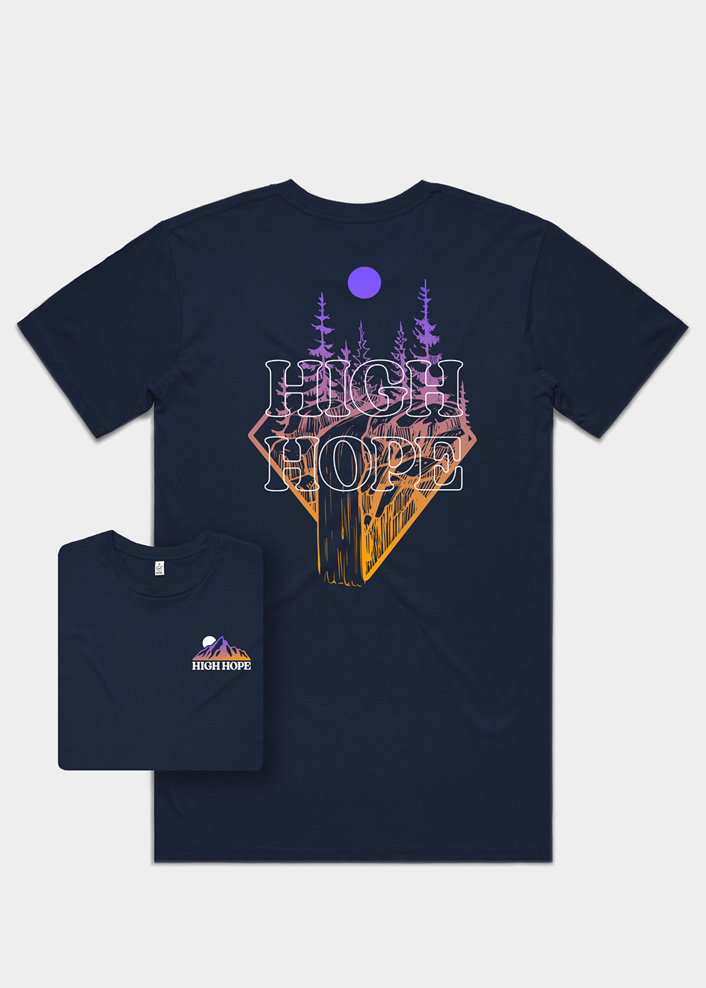Gradient Stream T-shirt / Back Print
