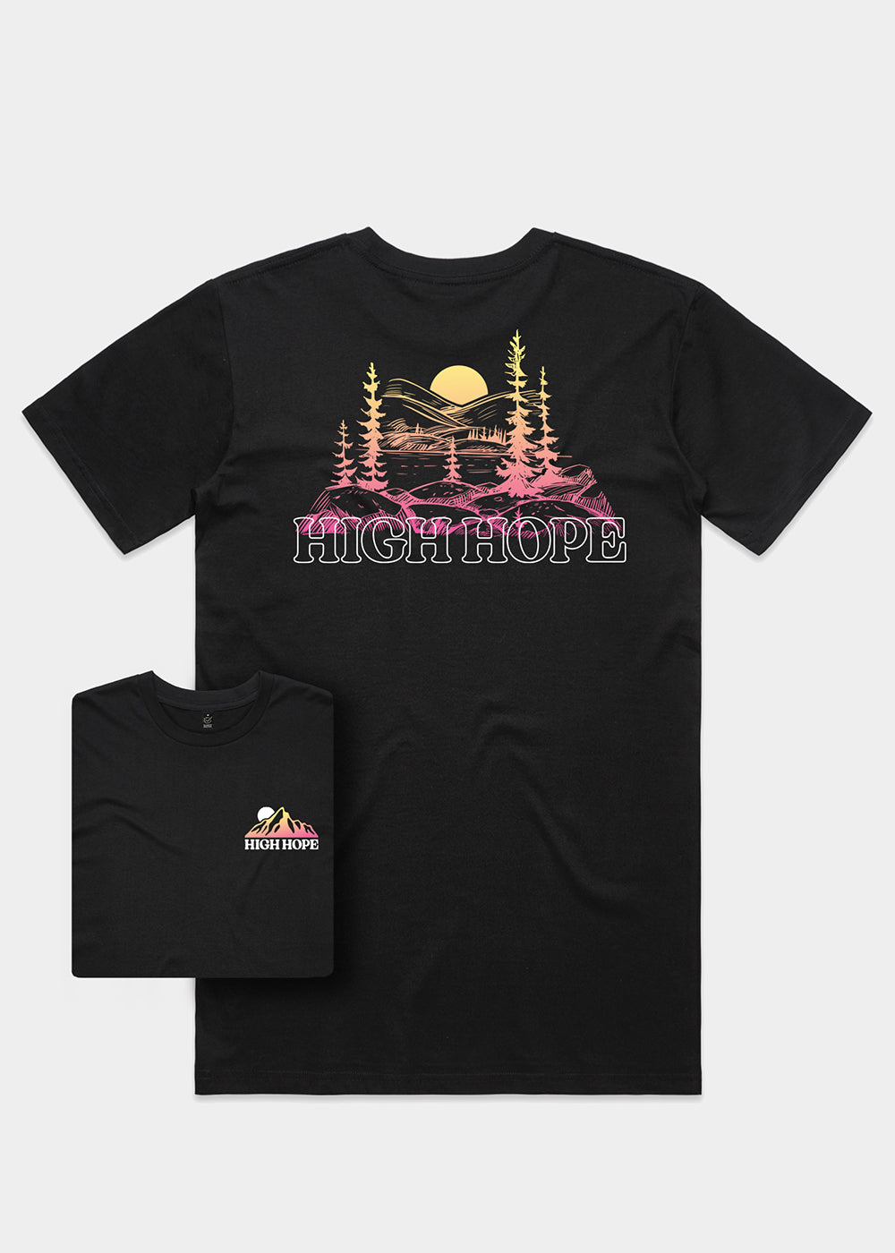 Gradient Sunrise T-shirt / Back Print