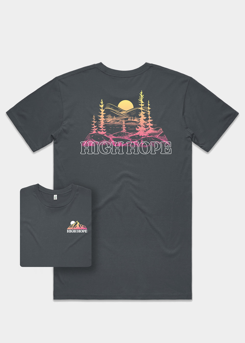 Gradient Sunrise T-shirt / Back Print