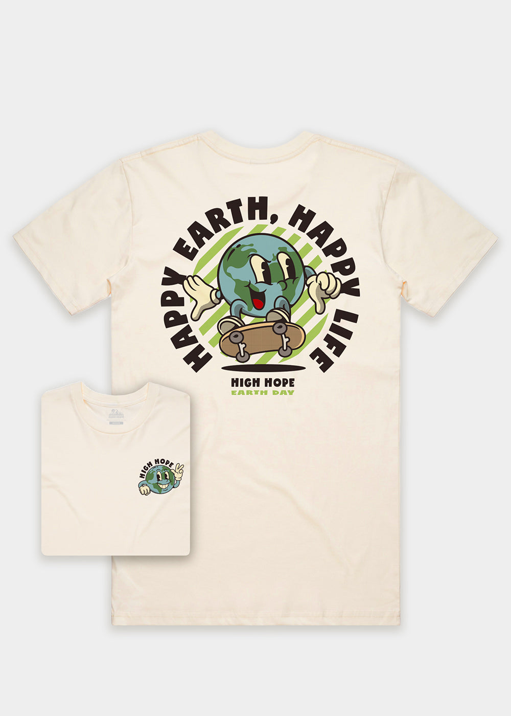 Happy Life T-shirt / Back Print