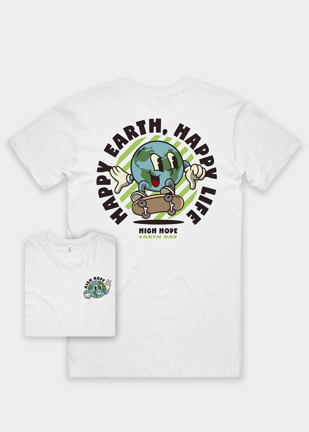 Happy Life T-shirt / Back Print