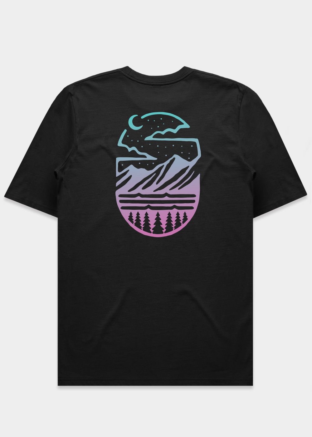 Midnight Mountains T-shirt / Back Print
