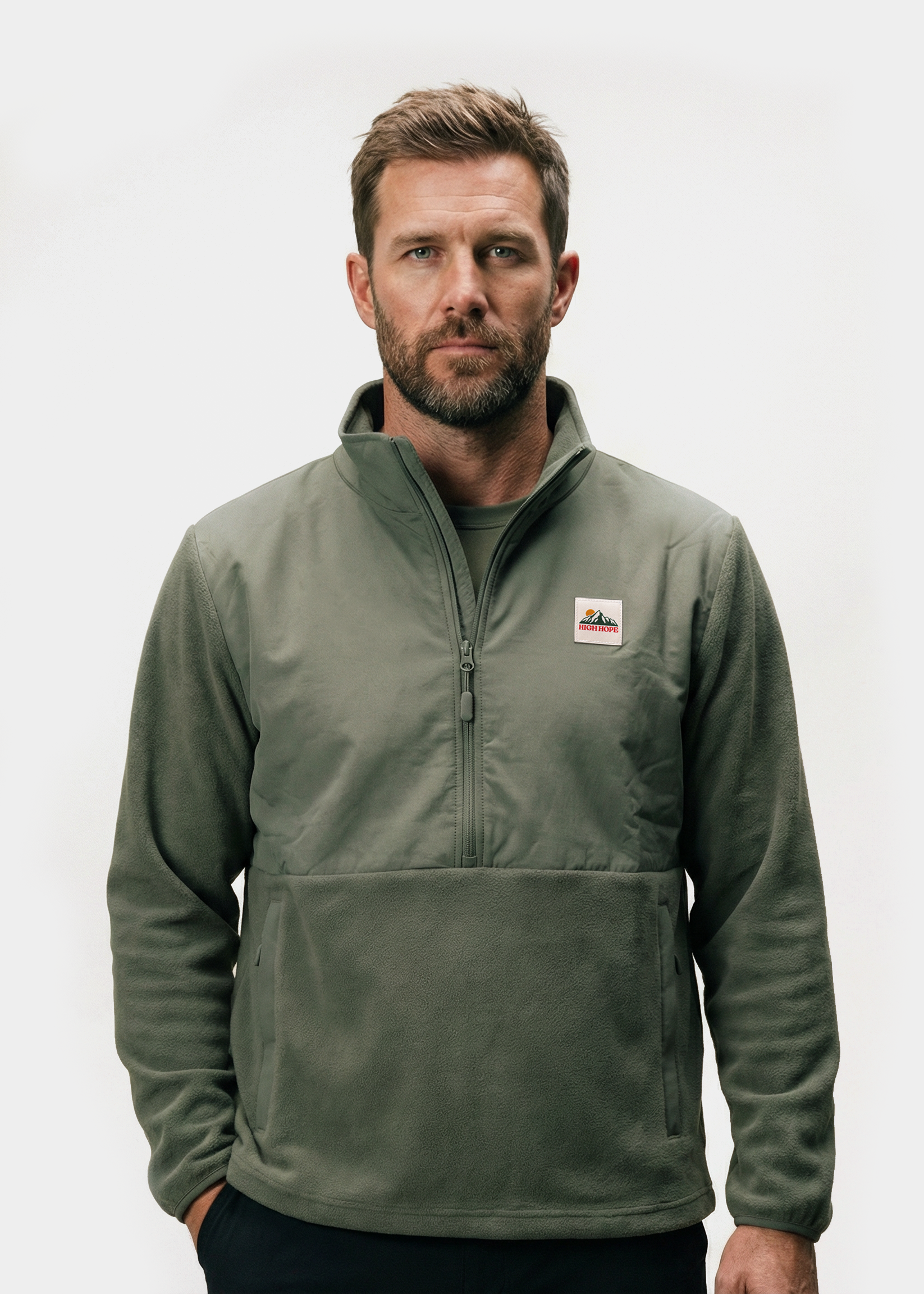 Half-Zip Logo Microfleece