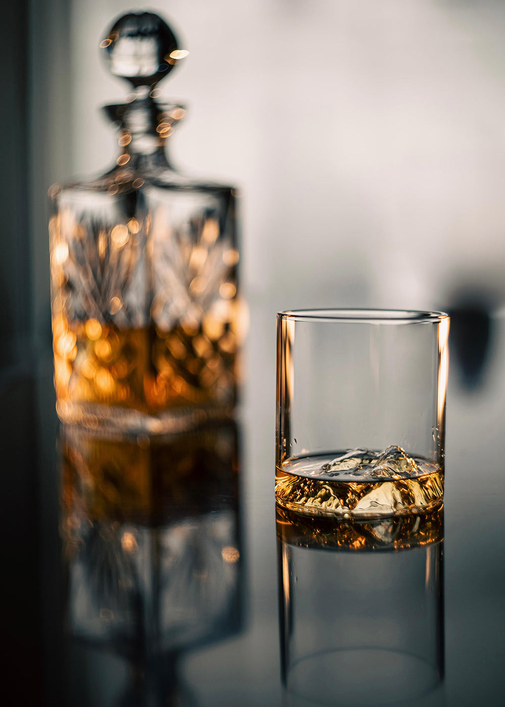 Scafell Pike Glass Tumbler & Coaster Set