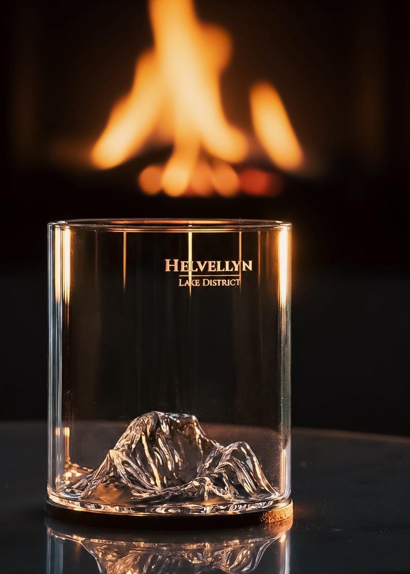 Helvellyn Glass Tumbler & Coaster Set