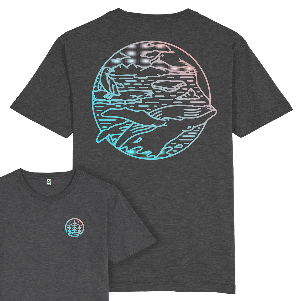 Antarctica Scene T-shirt / Back Print