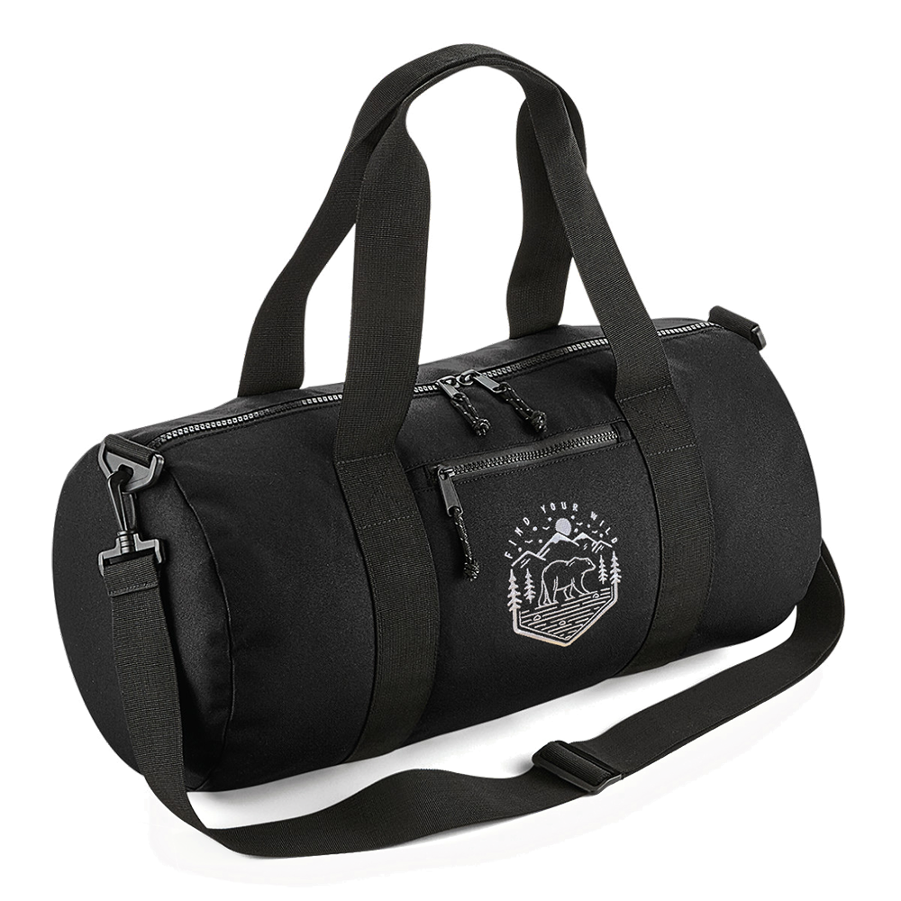 Recycled Find Your Wild Barrel Bag