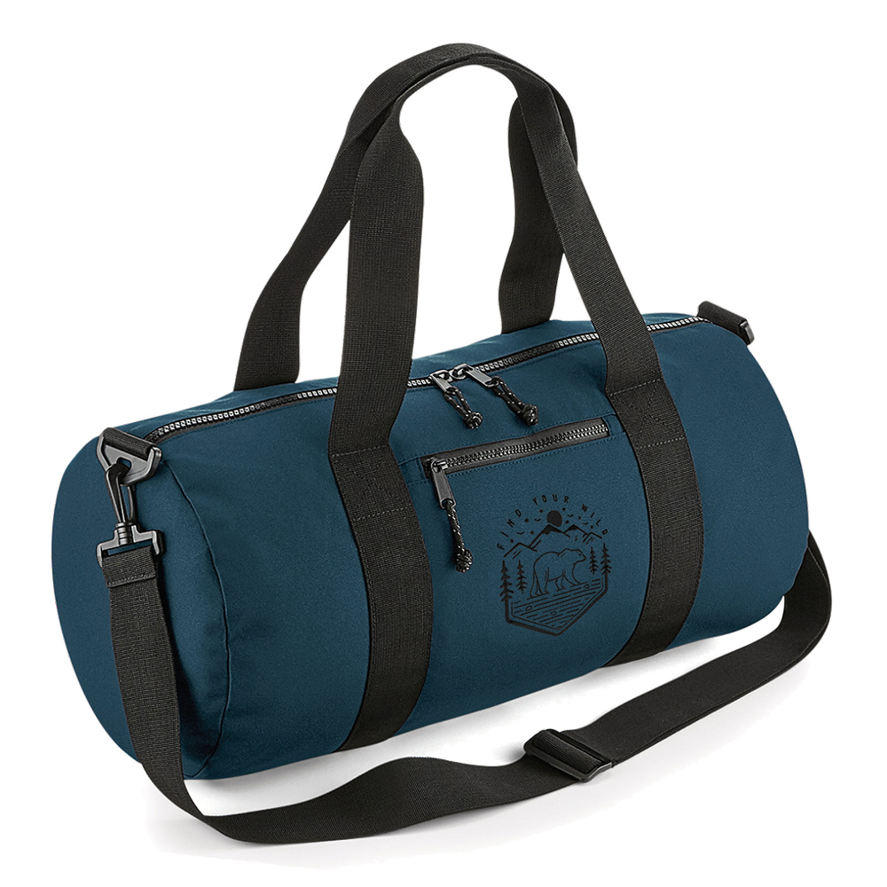 Recycled Find Your Wild Barrel Bag