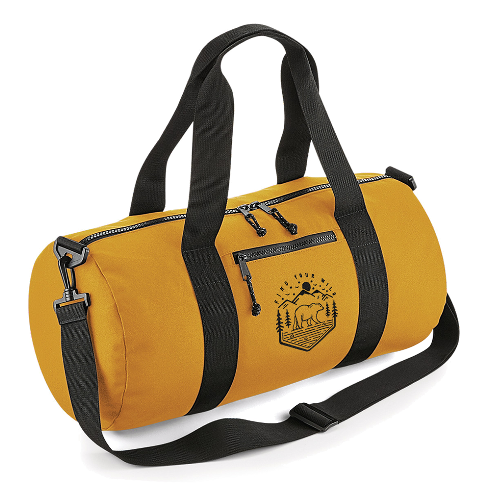 Recycled Find Your Wild Barrel Bag