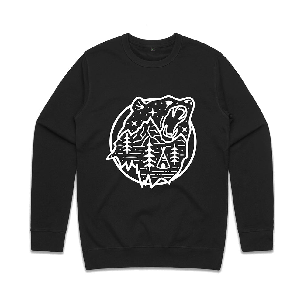Bear Scene Sweatshirt / Front Print
