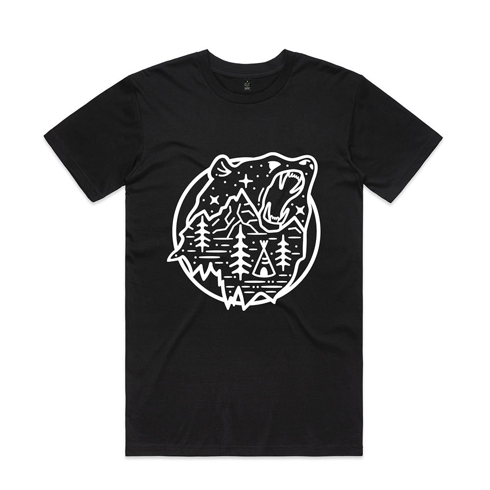 Bear Scene T-shirt / Front Print