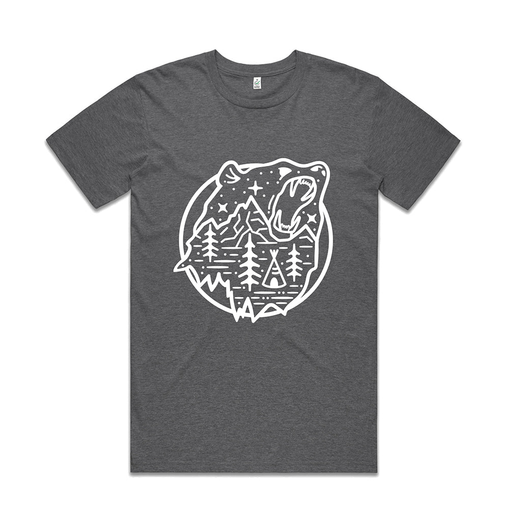 Bear Scene T-shirt / Front Print