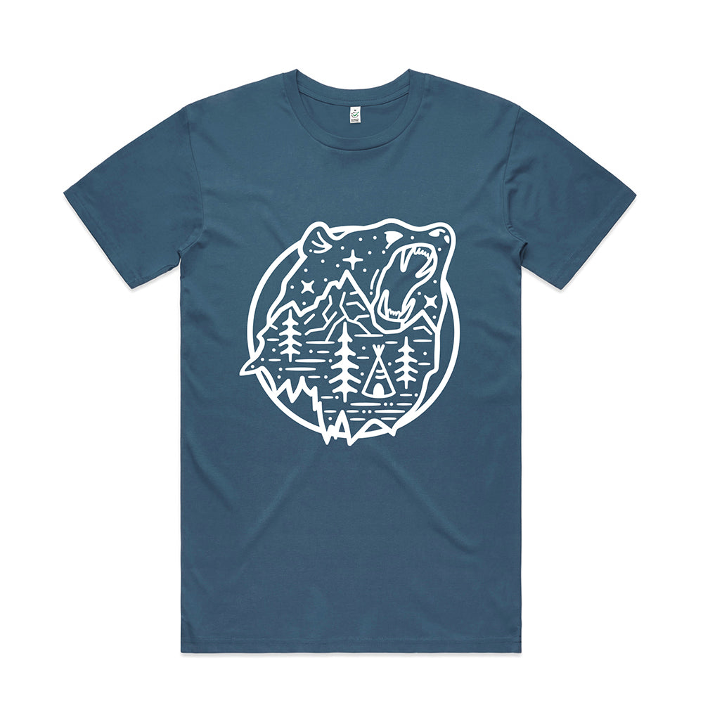 Bear Scene T-shirt / Front Print