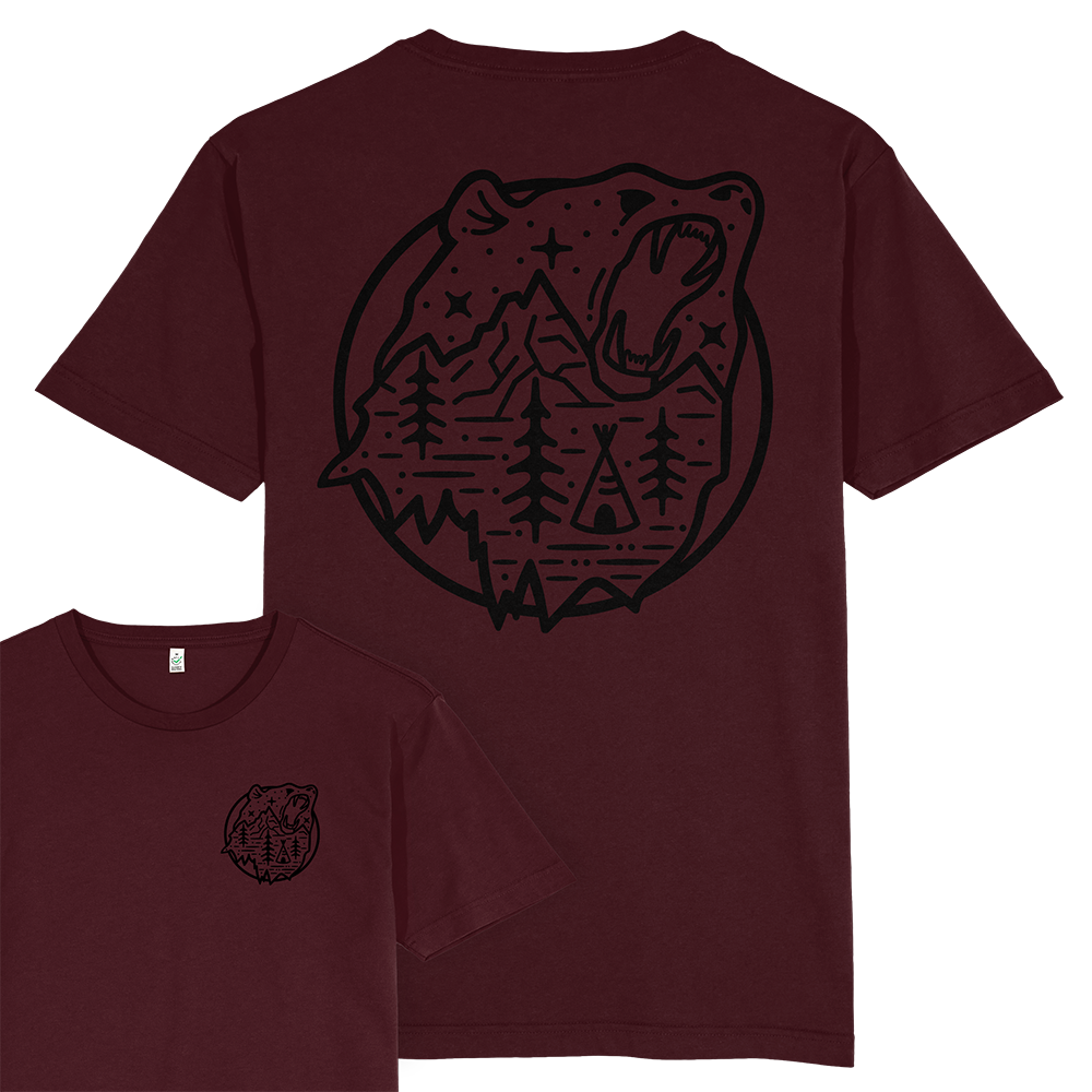 Bear Scene T-shirt / Back Print