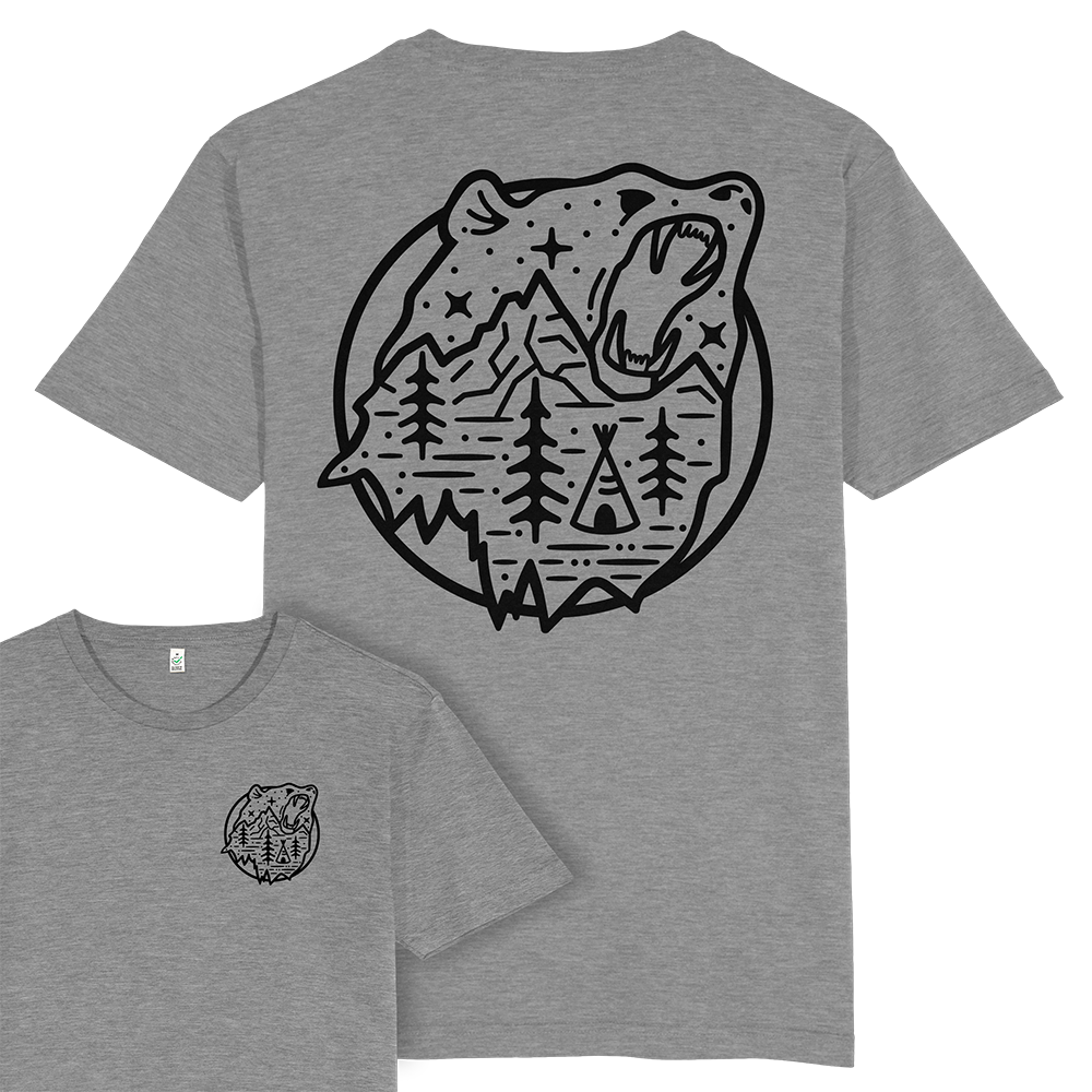 Bear Scene T-shirt / Back Print