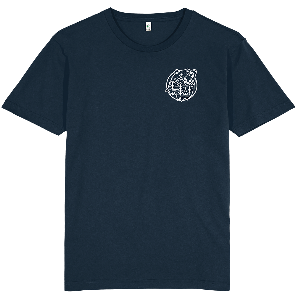 Bear Scene T-shirt / Pocket Print