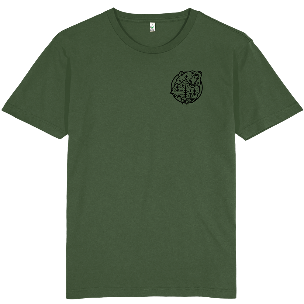 Bear Scene T-shirt / Pocket Print