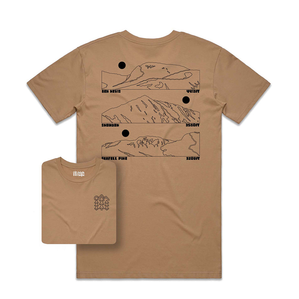 Three Peaks T-shirt / Back Print