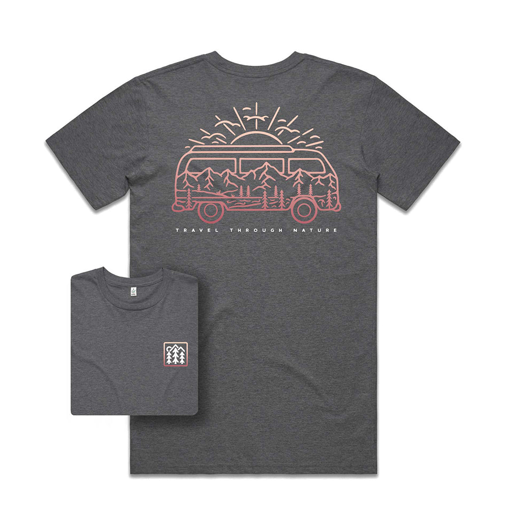 Campervan & Mountains T-shirt / Back Print