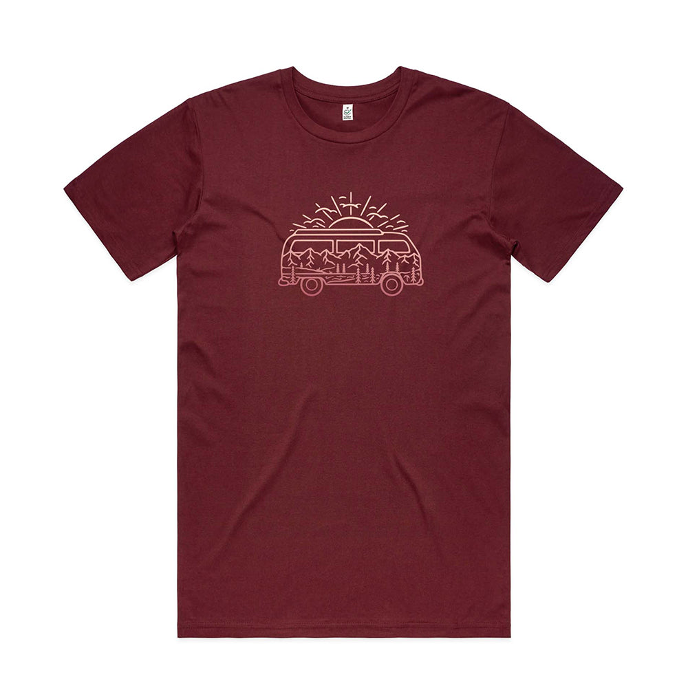 Campervan & Mountains T-shirt / Front Print