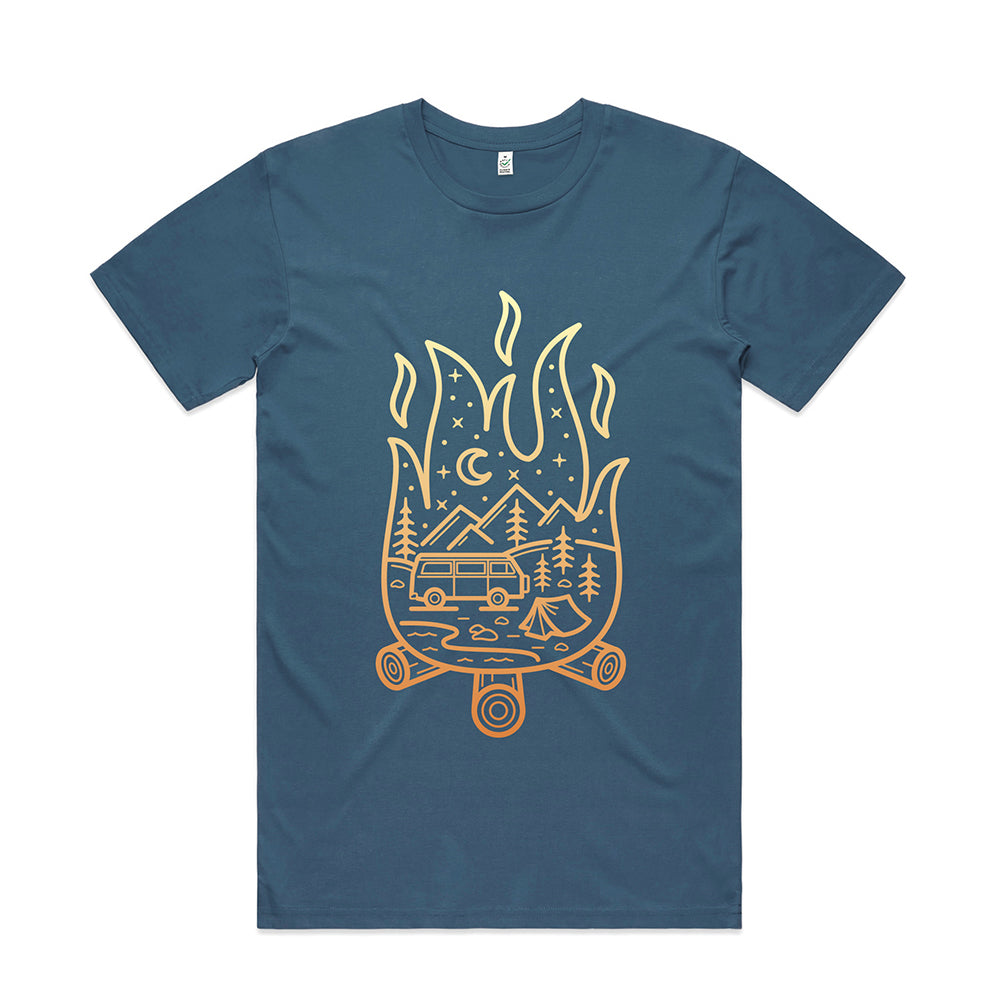 Campfire Scene T-shirt / Front Print