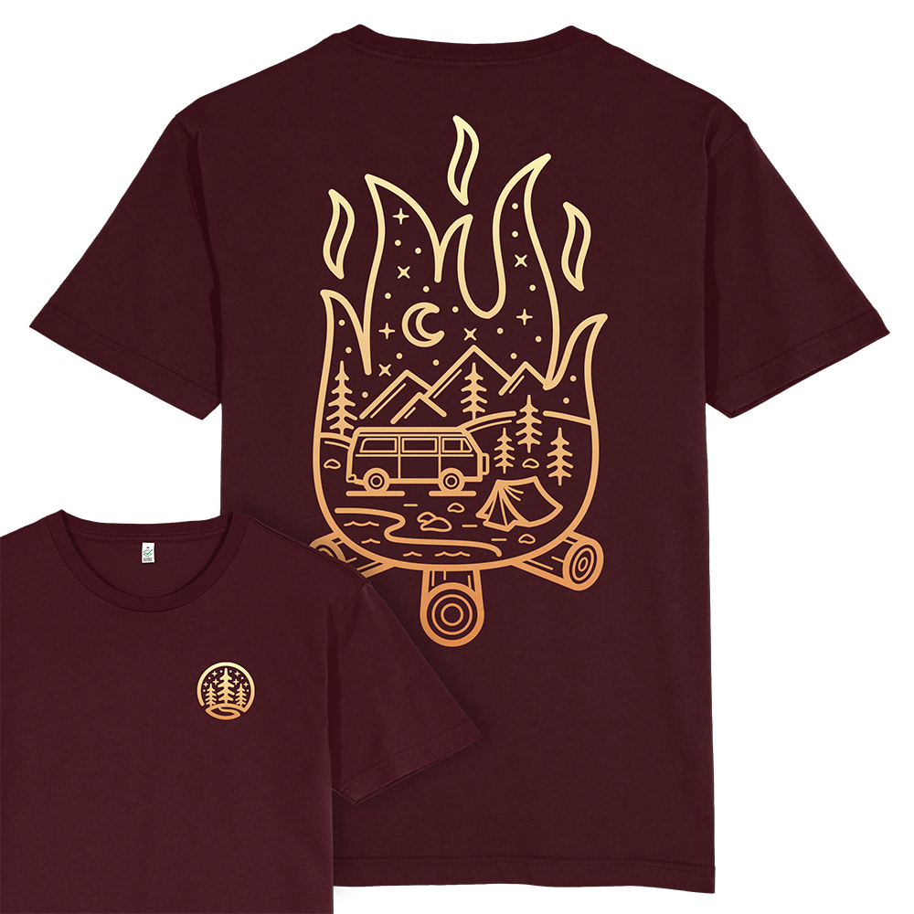 Campfire Scene T-shirt / Back Print