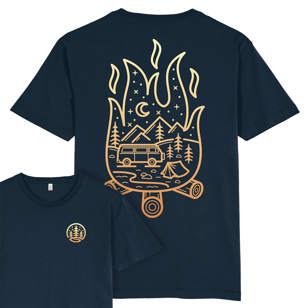 Campfire Scene T-shirt / Back Print