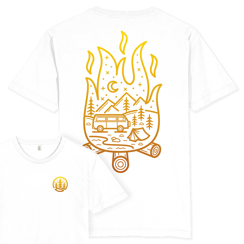 Campfire Scene T-shirt / Back Print