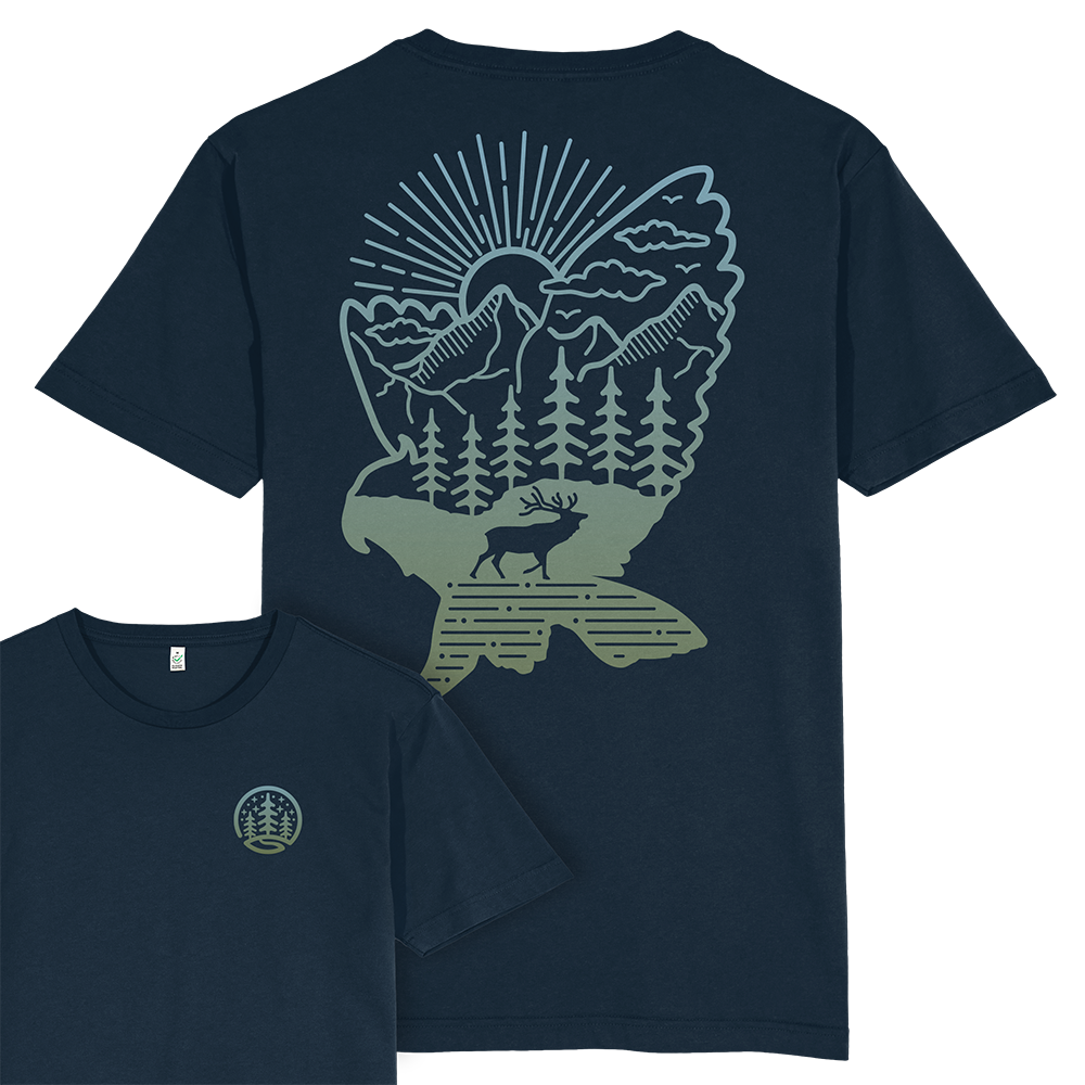 Deer & Owl T-shirt / Back Print