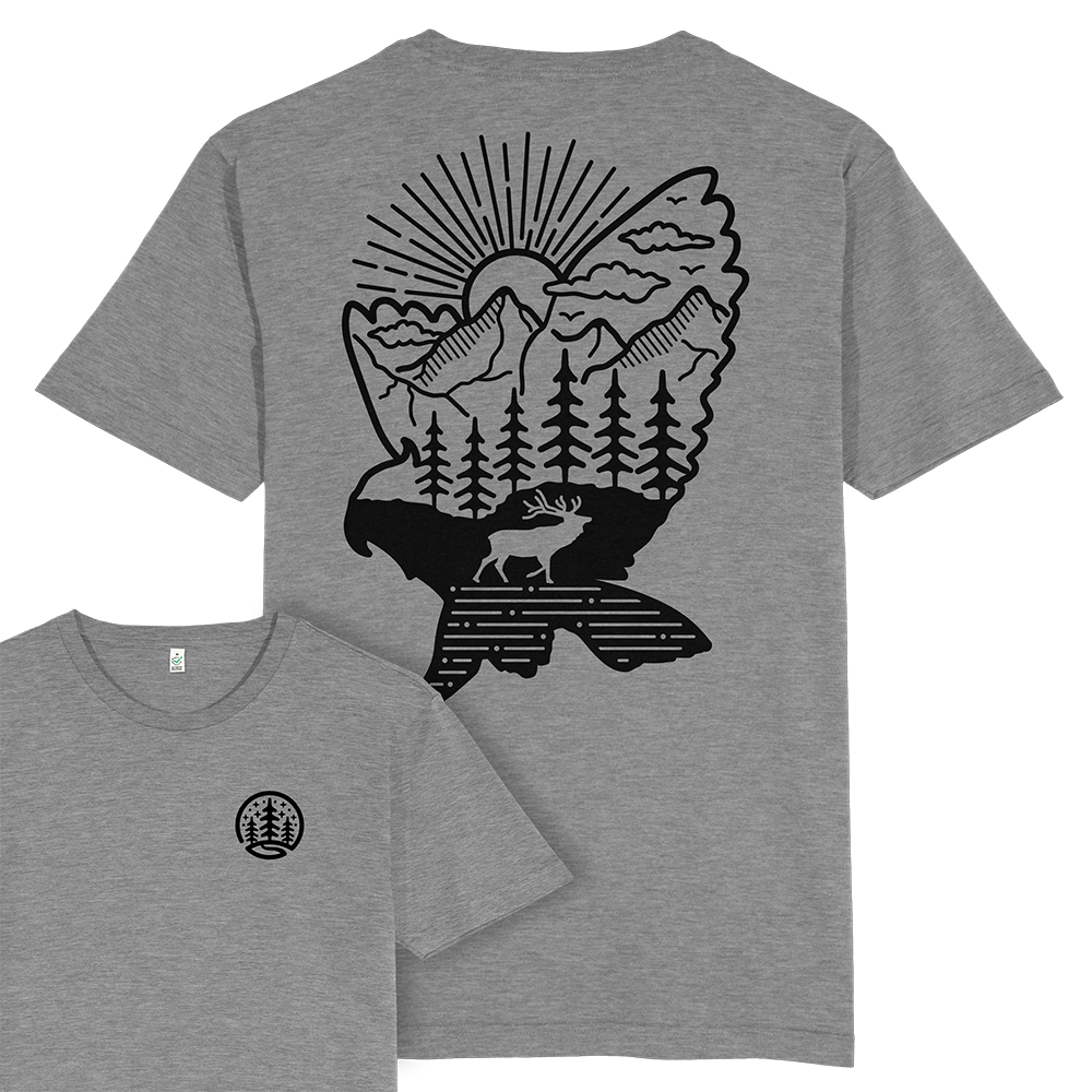 Deer & Owl T-shirt / Back Print