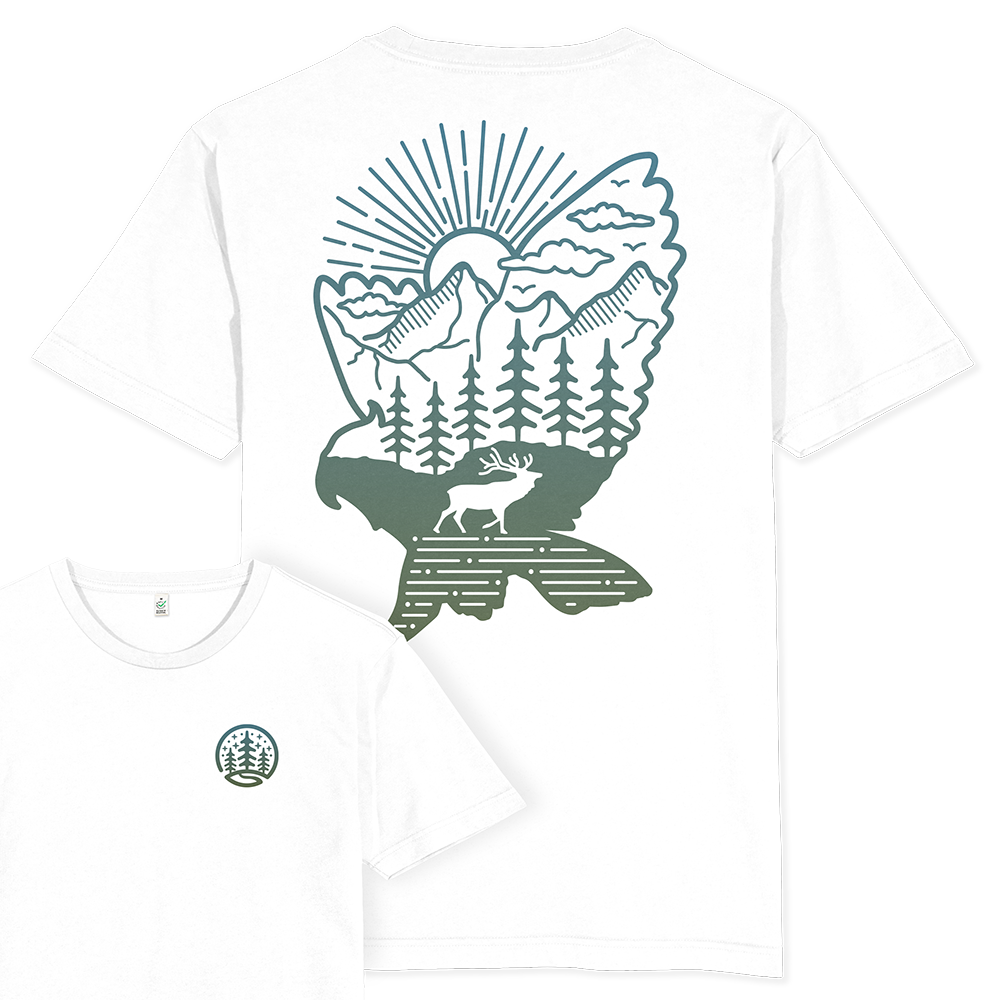 Deer & Owl T-shirt / Back Print