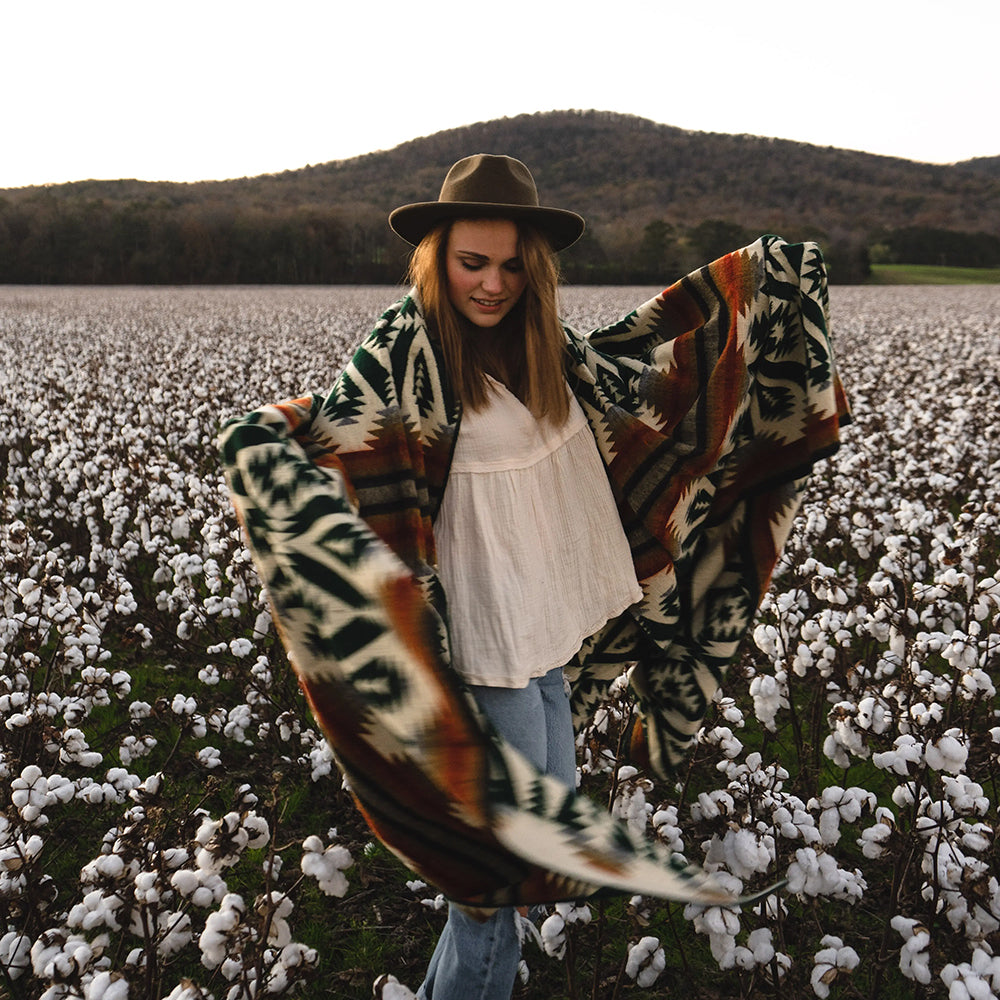 Quichua Blanket - Evergreen Autumn