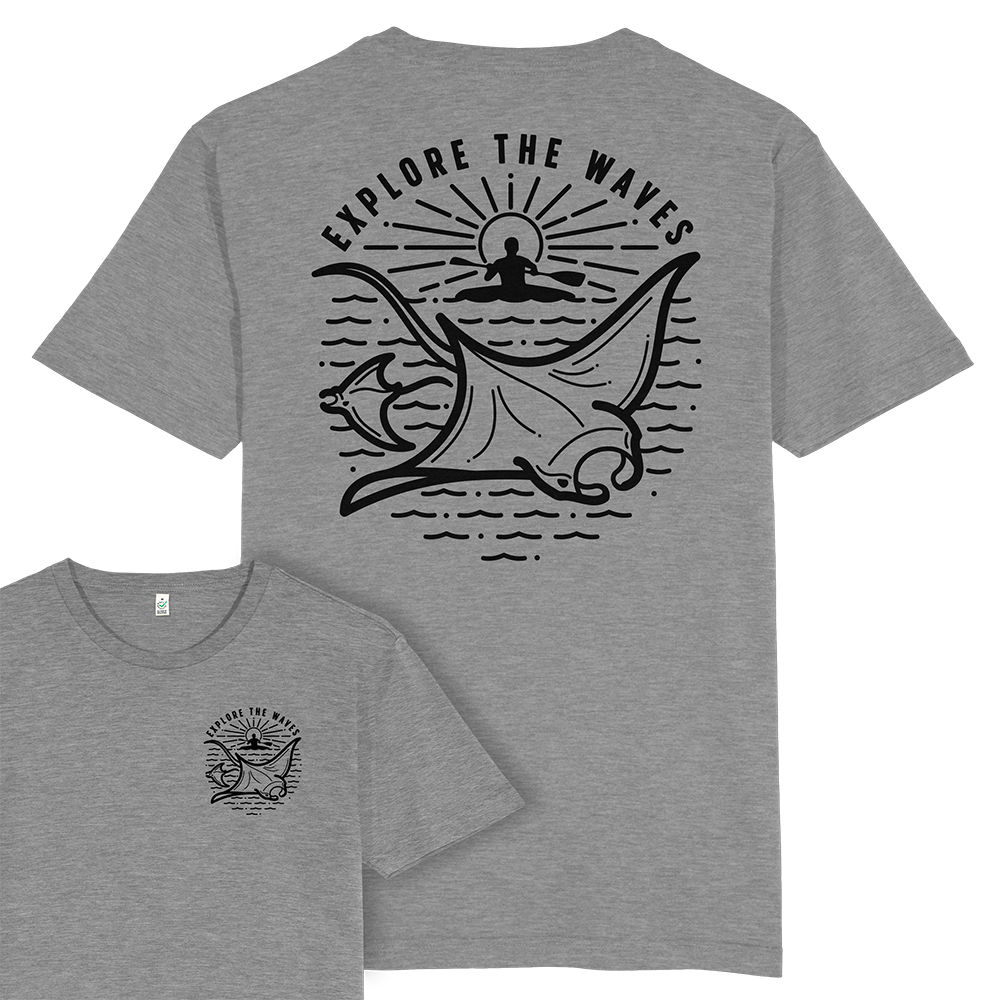 Explore the Waves T-shirt / Back Print