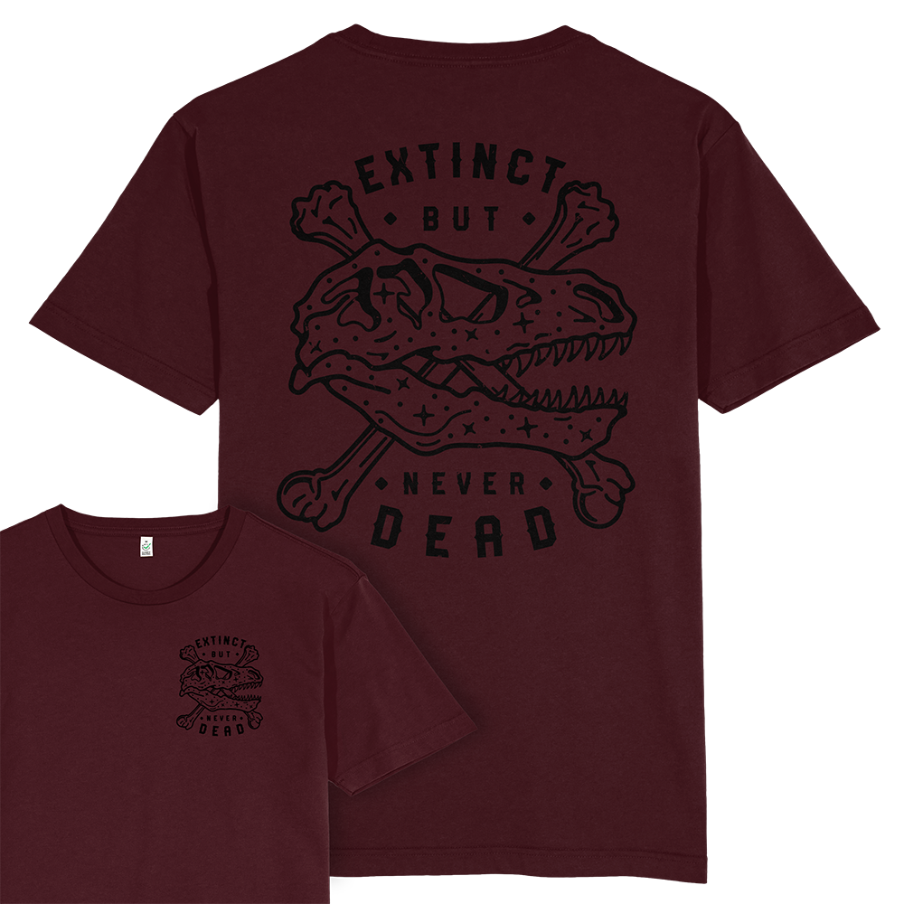 Extinct But Never Dead T-shirt / Back Print