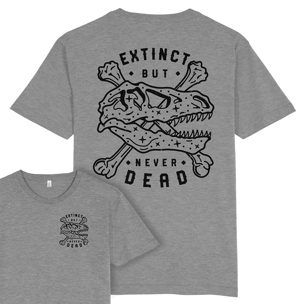 Extinct But Never Dead T-shirt / Back Print