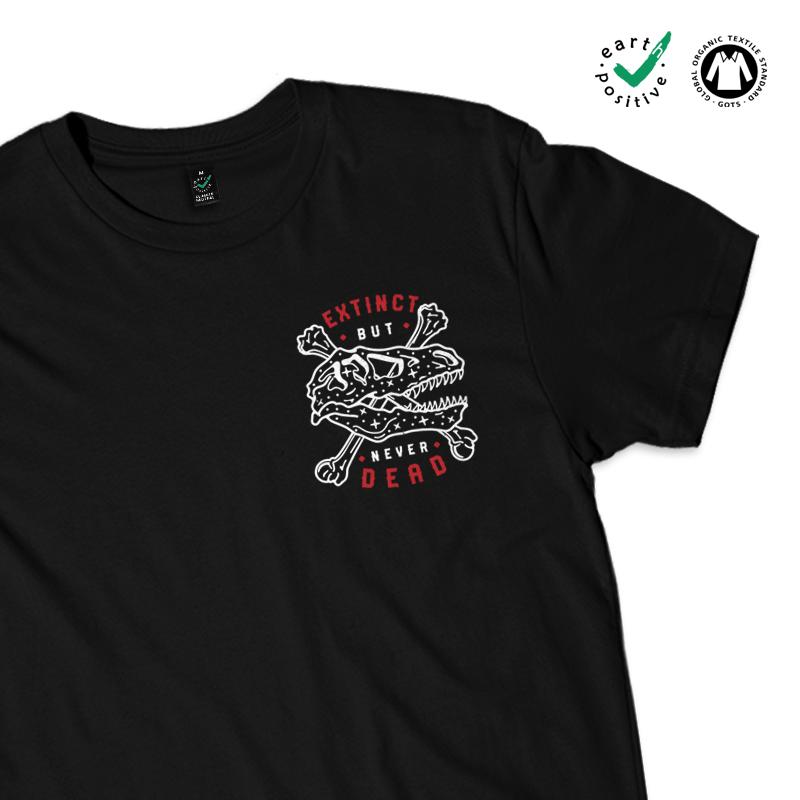Extinct But Never Dead T-shirt / Pocket Print