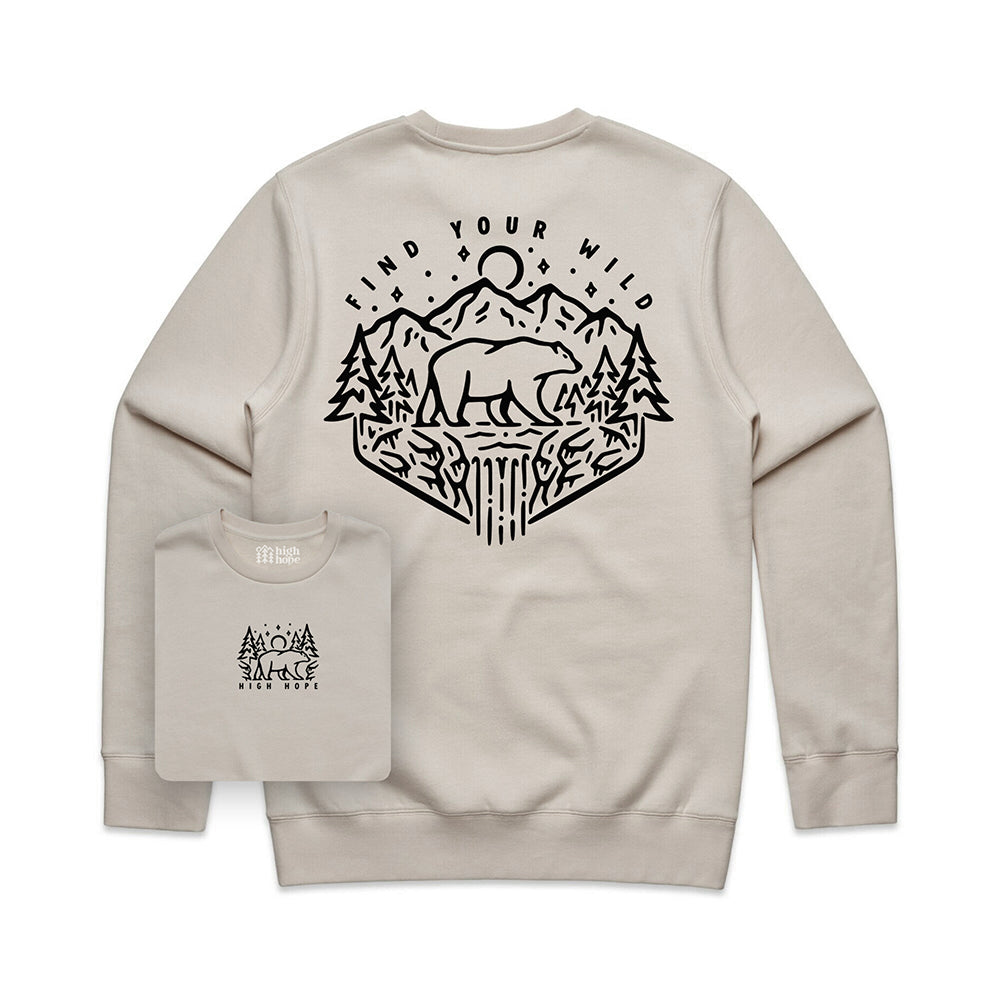 Find Your Wild Sweatshirt / Back Print