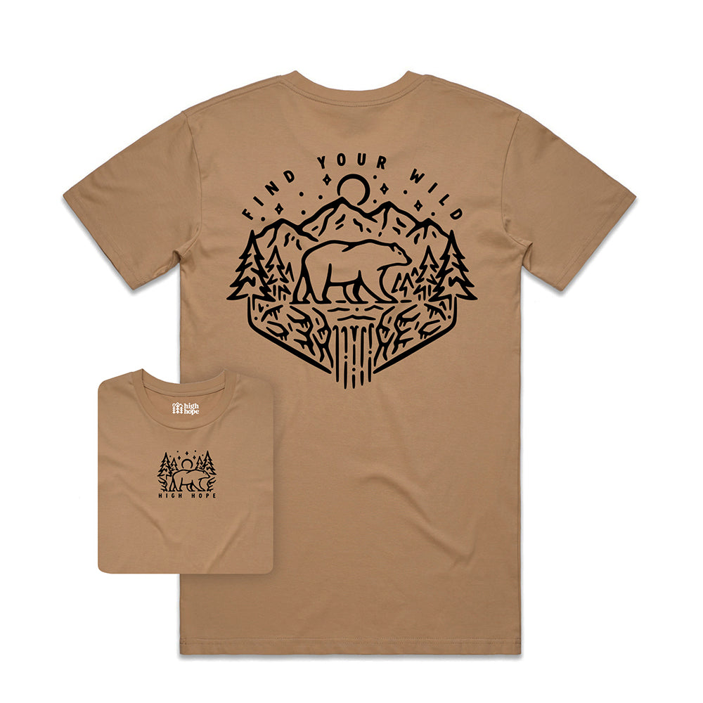 Find Your Wild T-shirt / Back Print