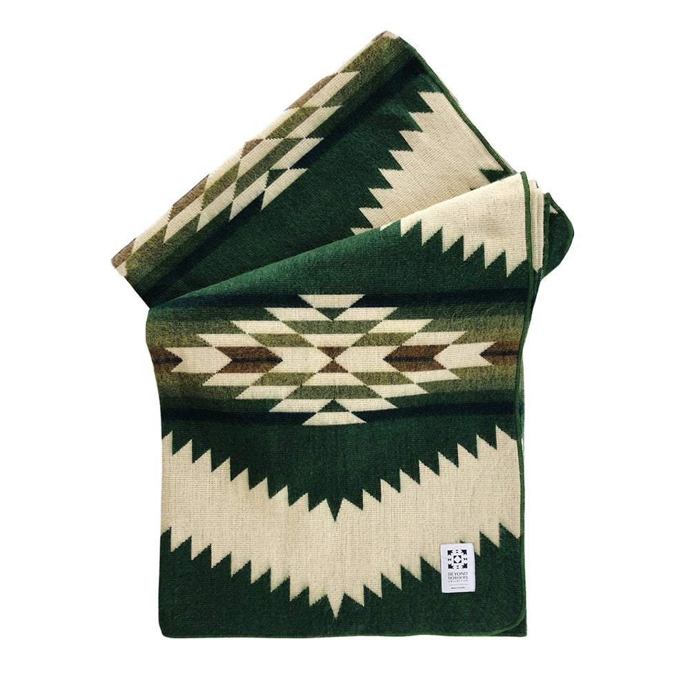 Tsachila Blanket - Forest Green